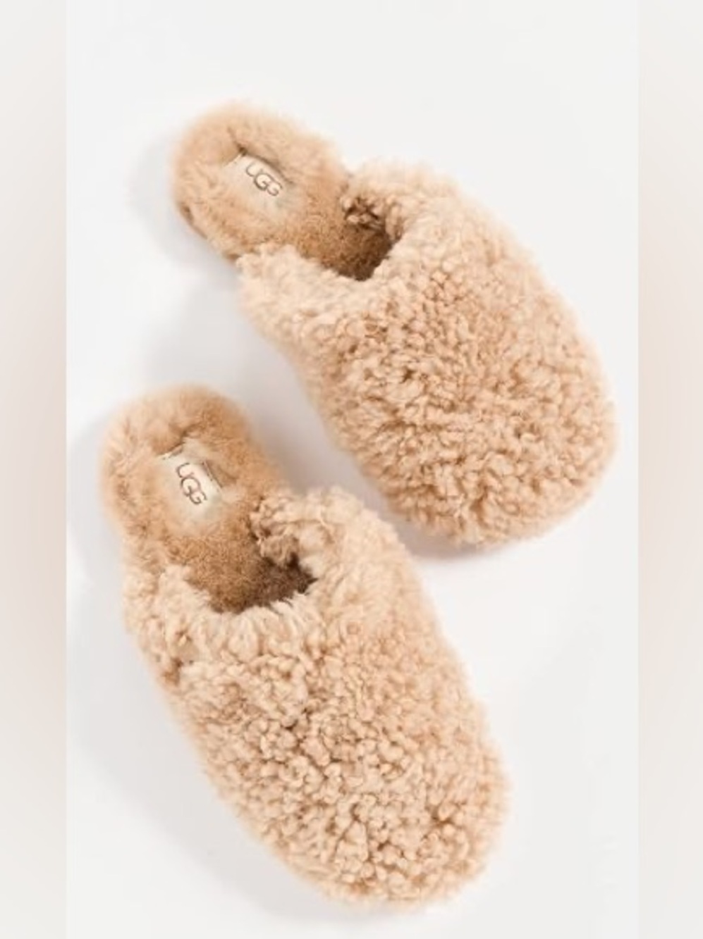 UGG MAXI CURLY SLIPPER SLIDES